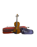 Stentor Student II 1500A 4/4 violin outfit with solid tonewood body, ebony fittings, bow, and protective case for beginner students