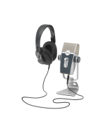 AKG Podcaster Essentials bundle with Lyra USB microphone, K371 headphones, cables, and podcast production software kit