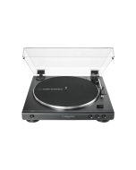 Audio-Technica AT-LP60X-BK fully automatic belt drive turntable black edition with dust cover and vinyl playback system