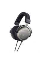 Beyerdynamic T1 2nd Generation open-back over-ear Tesla audiophile headphones with premium velour pads and detachable high-purity copper cable