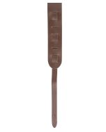 Bespeco TC1BR genuine leather guitar strap brown 6cm wide glide adjustable