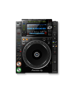 Pioneer CDJ-2000NXS2 flagship DJ media player with 7-inch touchscreen, jog wheel, USB/CD input, waveform display, and Pro DJ Link connectivity for club DJs.