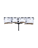 Mapex CT023 Contender tenor drums 3 piece marching set poplar shells steel hoops white finish