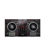Numark NS7II motorized DJ controller with real vinyl platters and Serato DJ integration