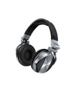 Pioneer HDJ-1500-S professional DJ headphones with 50mm drivers, closed-back design, folding earcups, and sound isolation for DJ mixing and monitoring.
