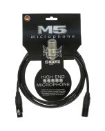 Klotz M5FM06 microphone cable with unique Setup, double bare copper spiral shield and Neutrik XLR 6m