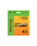 Markbass MB4GVNP35100LS Groove Nickel Plated Steel Bass Strings 035–100 Extra Light 4-String Set