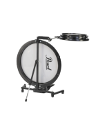Pearl Compact Traveler PCTK1810 portable drum kit with 18 inch bass drum frame and 10 inch snare frame, foldable compact design for travel use