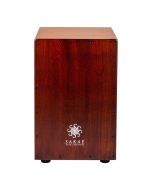 SAKAE CAJ-100W walnut cajon percussion box drum with 4-sided play surface and adjustable snare system for live and studio use