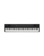 Korg Liano 88 key slim digital piano in standard black finish featuring lightweight keybed front panel dial and built in bass reflex speakers