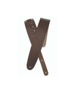 D'Addario 25BL01 2.5" Basic Classic Leather Guitar Strap - Brown