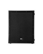 RCF SUB 8004-AS 18-inch active touring subwoofer with high-power Class-D amplifier, rugged wooden cabinet, and professional DSP-controlled bass performance