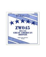 D'Addario ZW045 SINGLE ACOUSTIC GUITAR STRING