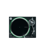 Denon DJ VL12 Prime quartz-locked direct drive DJ turntable with S-shaped tonearm, RGB platter lighting and isolation feet