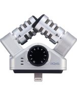 Zoom iQ6 XY stereo microphone for iPhone and iPad with Lightning connector, adjustable angle for professional field recording