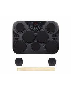 Medeli DD315 tabletop electronic drum kit with 7 pads, pedals and LCD display for beginner practice and home learning