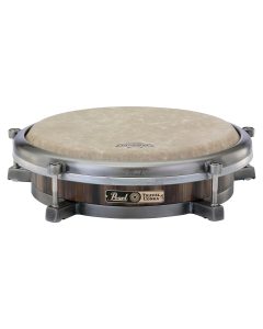 Pearl PTC-1175N 11.75-inch Travel Conga percussion drum with compact wood shell and Remo Symmetry head in caramel brown finish