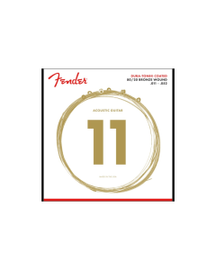 Fender 80/20 Bronze acoustic guitar strings set light gauge for bright tone and clear articulation
