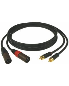 Klotz AL-RM0060 RCA to XLR male cable with gold-plated contacts 0.6m