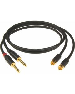Klotz AL-RP0060 RCA to jack cable with gold-plated contacts 0.6m