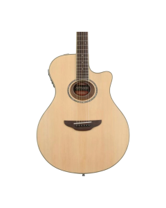 Yamaha APX600 acoustic electric guitar in natural finish with spruce top, cutaway body and SRT piezo pickup system