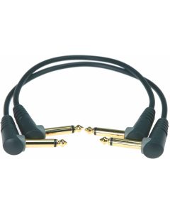 Klotz AU-AJJ0090 unbalanced patch cable set with angled jack 0.9m