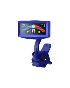 KORG AW-4G PitchCrow clip-on guitar tuner in blue with bright display and compact design for accurate guitar and bass tuning