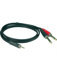 Klotz AY5-0300 2x jack 2p - 1x mini-jack 3p 3m