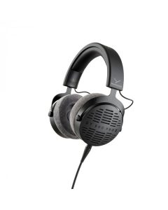 Beyerdynamic DT 900 PRO X open-back studio headphones with STELLAR.45 transducers and premium gray velour ear cushions.