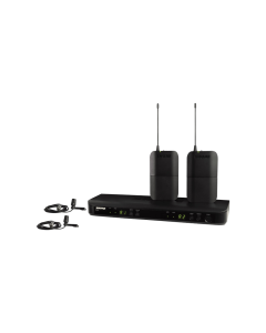 Shure BLX188/CVL-H8E wireless dual presenter system with two CVL lavalier microphones