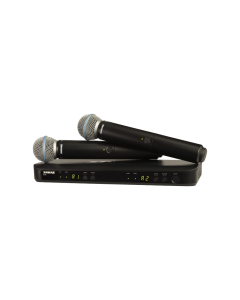 Shure BLX288/B58-H8E wireless dual vocal system with two Beta 58A handheld microphones