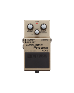 BOSS AD-2 Acoustic Preamp Pedal with Acoustic Resonance and Ambience Controls for Acoustic Guitar