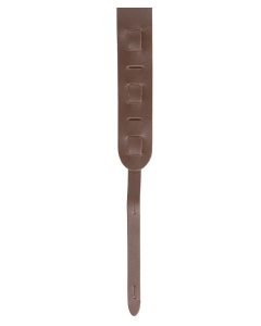 Bespeco TC1BR genuine leather guitar strap brown 6cm wide glide adjustable