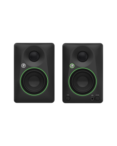 Mackie CR3.5BT 3.5-inch powered studio monitors with Bluetooth, 50W RMS Class A/B amplification, tone control, woven woofer and flexible audio inputs for music production and listening