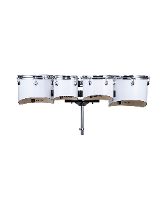 Mapex CT8023 Contender tenor drums 4 piece marching set poplar shells steel hoops white finish