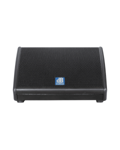 dB Technologies FLEXSYS FM12 12-inch active coaxial stage monitor with Digipack Class D amplifier and low-profile cabinet