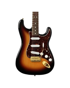 Fender Deluxe Player’s Stratocaster 3-Color Sunburst electric guitar with maple fingerboard and gold hardware