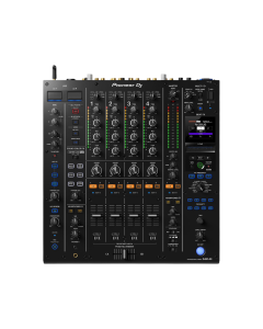 Pioneer DJ DJM-A9 4-Channel Professional DJ Mixer with 32-Bit High-Resolution Audio 14 Beat FX Center Lock Sound Color FX Third-Generation MAGVEL FADER Bluetooth Input Dual USB Type-B and USB Type-C Ports Dual Independent Headphone Outputs Phantom-Powered