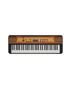 Yamaha PSR-E360MA portable keyboard in maple finish with 61 touch-sensitive keys, LCD display and built-in stereo speakers