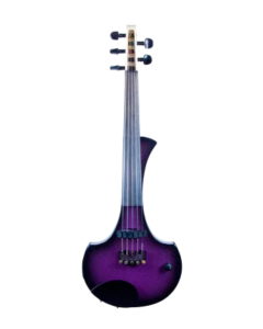Cantini Earphonic 5-string electric MIDI violin purple sunburst finish with ISSP2 system ergonomic professional stage instrument