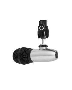 Earthworks DM6 SeisMic supercardioid condenser kick drum microphone with stainless steel body for studio and live drum recording