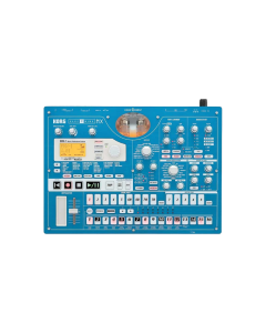 Korg Electribe EMX-1SD music production station and groovebox sampler with step sequencer, SD card storage and illuminated controls for electronic music production and live performance