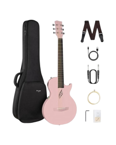 Enya Nova Go SP1 Tender Pink carbon fiber acoustic electric travel guitar