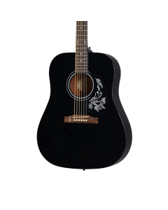 Epiphone Les Paul Studio acoustic guitar EASTAREBCH1 Ebony finish beginner player pack acoustic guitar for learning and practice