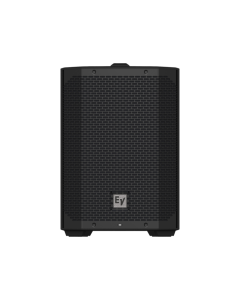 Electro-Voice EVERSE 8 weatherized battery-powered portable PA speaker with 400W amplifier, 8-inch woofer, titanium tweeter, 121dB maximum SPL, 100 by 100 degree coverage, Bluetooth audio streaming, QuickSmart Mobile app control, four-channel digital mixe