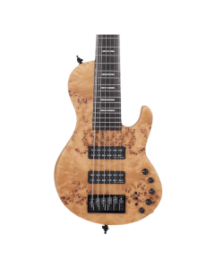 Sire Marcus Miller F10-6 6-string electric bass guitar in Natural Satin finish with Sire hard case included, premium neck-through construction