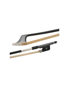 GEWA Double Bass 3/4 French Model Bow with Round Stick and Woven Carbon Look for 3/4 Size Double Bass Players Offering Reliable Handling and Professional Appearance for Practice Performance Orchestra and Stage Use