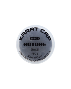 Hotone FSC-1 Karat Cap pedal toppers 10-piece set for compatible guitar and bass effects pedal footswitches with durable construction and easy installation