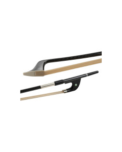 GEWA Double Bass 3/4 German Model Bow with Round Pole and Woven Carbon Look for 3/4 Size Double Bass Players Offering Reliable Handling and Professional Appearance for Practice Performance Orchestra and Stage Use
