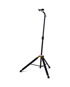 Hercules DS580B Auto Grip System cello stand with adjustable height and foam padding for secure cello storage and display